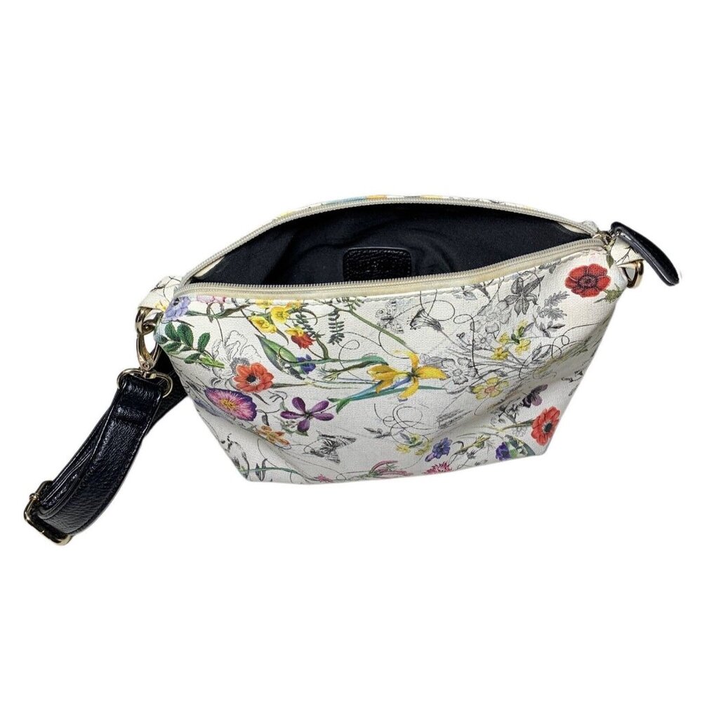 Imoshion White Floral Adjustable Shoulder Strap Purse - Picture 5 of 7